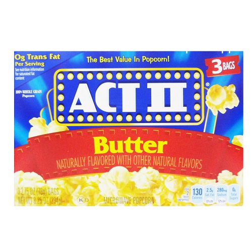 Act II MW Popcorn 3pk Butter