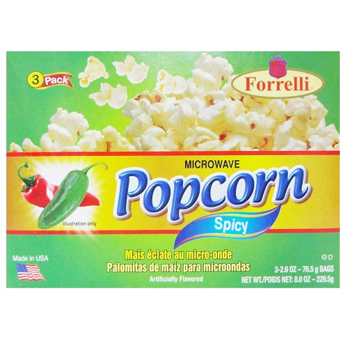 Forrelli Popcorn Spicy 3pk