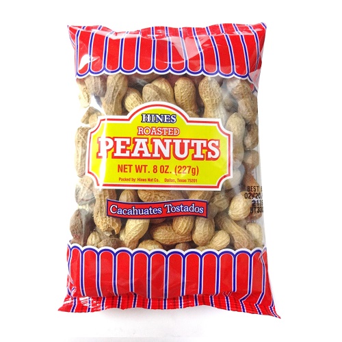 Hines Roasted Peanuts 8oz Bag