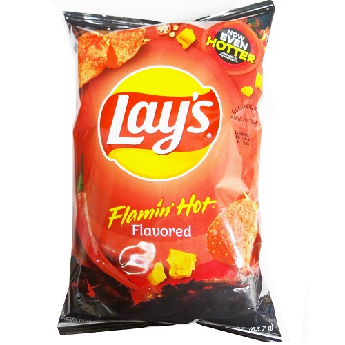 Lays Potato Chips Flamin Hot 2 ỳoz